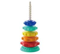 Générique Spin Stacking Toy, Rainbow Spin Stack Tower, Educational Spin Stacking Toys, Rainbow Stack Rings, Toddler Sensory Learning Toys for Girls and Boys Ages 1-3, Interest Development
