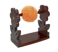 Générique Spinner du Porte-Fils, Marron, pour Broche Horizontale, Alimentation Lisse, pour Support de Distributeur en Bois avec Stand Stable, tricoters Crocheters artisanaux passionnés