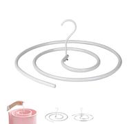 Générique Spiral Drying Rack, Stainless Steel Spiral Drying Rack, Versatile Laundry Hanger, Space Saving Metal Stand for Home & Outdoors- Dries Sheets Duvets Quilts Bedspreads (White)