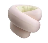 Générique Spiral Travel Pillow, 90x7cm Memory Cotton Neck Support Cushion, Adjustable Wrapping Headrest with Nylon Cover for Airplane, Car, Office, Camping, Grey