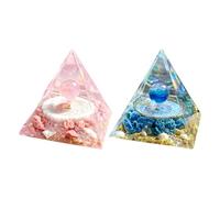 Générique Spiritual Meditation Statue - Yoga Pose Figurine, 2.36 inches Serene Pyramid for Adults and Children, for Home Office and Study, Decorative Zen Statue with Calming Designe