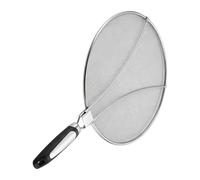 Générique Splatter Guard, Stainless Steel Fine Mesh Protector, 11.41inch Grease Oil Splash Shield with Heat Resistant Handle Design, Sturdy Kitchen Safety System, Cooking Protection Tool for Use