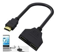 Générique Splitter Cable - 1 In 2 Out Flexible Adapter | 1080P Converter | Name: 1 in 2 out Splitter Switcher Resolution: Support 1080P HD Plug: gold-plated plug Material: PVC material wrapped