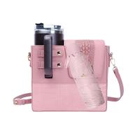 Générique Sport Water Bottle Carrier Bag, Adjustable Sling Bag Sleeve Pouch Holder, Portable Water Holder for Hiking, Outdoor Activities, Convenient Water Bottle Holder Color BluePinkBlack