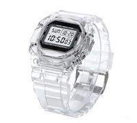 Générique Sports Watch - Digital LED Light | Transparent Casual Wristwatch | Waterproof Electronic Movement, & Date Display, Glow in Dark, Lightweight, for Outdoor Running & Hiking