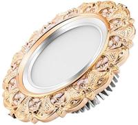 Générique Spot LED encastré rétro en résine 3 W, 5 W, 7 W, 9 W, luminaire décoratif de luxe for villa, idéal for un usage commercial ou comme plafonnier.(Gold-white,7w)