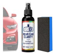 Générique Spray Anti-Buée pour Voiture | Spray Désembuage Vitres 120ml avec Éponge | Nettoyant Défogeur Vitres de Voiture,pour Pare-Brise Automobile Vitre Rétroviseur Moto Véhicule Camion