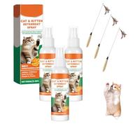 Générique Spray Anti Griffure Chat, Spray D'entraînement Chat, Protecteur de Meubles Contre Les Rayures de Chats pour Chats, Chiens, Intérieur et Extérieur, Canapé, Porte, Tabl 100 ML