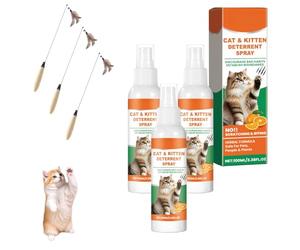 Générique Spray Anti Griffure Chat, Spray D'entraînement Chat, Protecteur de Meubles Contre Les Rayures de Chats pour Chats, Chiens, Intérieur et Extérieur, Canapé, Porte, Tabl 100 ML