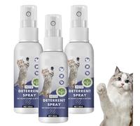 Générique Spray Anti-Rayures pour Chats, Formule à Action Rapide sans Danger pour Les Animaux, arrête de rayer Les Meubles, pour la Formation et la Protection des Meubles (3 Pcs)