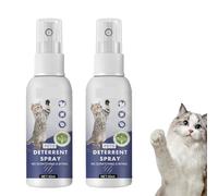 Générique Spray Anti-Rayures pour Chats, Formule à Action Rapide sans Danger pour Les Animaux, arrête de rayer Les Meubles, pour la Formation et la Protection des Meubles (2 Pcs)