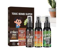 Générique Spray Blague Pétomane | 3 Pièces Blague Farce Attrape | Spray Odeur Extra Forte - Anniversaire Fête Maison Cuisine École Entreprise Bureau