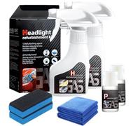 Générique Spray de Renovateur Phare Voiture, 2025 Nouvelle Mise à Niveau Kit Polish Phare Voiture Nettoyant Phare Voiture Opaque pour Le Jaunissement, Flous et Rayés et Les Rayures (2PCS)