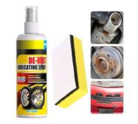 Générique Spray Dérouillant - 100ml Brume Nettoyante, Éponge De Soin, Solution Multifonction | Traitement Contre La Rouille pour Garage Remorque Douche Et Cuisine Jante Voiture Frein Moto Maison