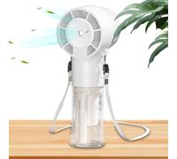 Générique Spray Fan - High Speed USB Neck Fan, Personal Cooling Device with Mist Function, Handheld Quiet Cooling Device, Portable Fans, Mini Fans for Hot Weather Patio Tanning Poolside Hiking Sports
