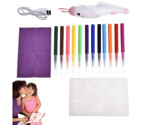 Générique Spray marqueurs | Kit de marqueurs pour stylo à air,Stylos aérographe rechargeables pour de plus de 3 ans, aquarelle, pour garçons et filles,