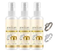 Générique Spray nettoyant pour Bijoux, redonne de l'éclat aux Bijoux ternis | Pour bagues, colliers et boucles d'oreilles ; non abrasif, fait briller rapidement, sans rinçage, format spray compact