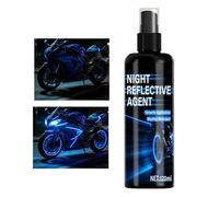 Générique Spray Phosphorescent - 120 ml Agent Pailleté Réfléchissant,Peinture Réfléchissante - Pour pêche, cyclisme, course, sac à dos, casque, tissu, vêtements, voiture,