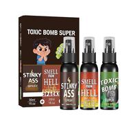 Générique Spray Puant | 3 Pièces Farce Hilarante,Spray Puant pour Rire - Bureau Célébration Vacances Anniversaire Maison Cuisine École Salle de Classe