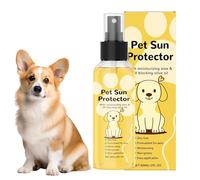 Générique Spray Solaire Animaux Chiens Chats - Protection UV SPF 50+ Vitamine E | sans Risque Léchage, Étanche, Apaise Moisturizes | Plage Camping Voyage Canin Félin, 60ml