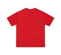 Générique Spring and Summer Multifunctional Running Shirt Letters Love Flowers Design Printing Four-Colour Loose Cotton Breathable Short-Sleeve T-Shirt Men and Women with The Same-Color-2||m