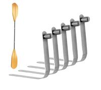 Générique Spring Clips - 5cm V Shape Positioning Clamps | 5 Pieces Tent Pole Clips | Telescopic Spring Buckle Tent Positioning Ball for Camping Kayak Tents Outdoor Canopy Awning Boat Tube