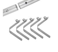 Générique Spring Clips - 5cm V Shape Positioning Clamps | 5 Pieces Tent Pole Clips | Telescopic Spring Buckle Tent Positioning Ball for Camping Kayak Tents Outdoor Canopy Awning Boat Tube