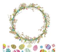 Générique Spring Garland - 5ft Artificial Egg Spring Decorations | Easter Garlands - for Indoor Home Room Dormitory Window Porch Daily Holiday Thanksgiving Party Vacation Photo