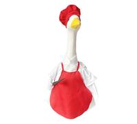 Générique Spring Lawn Geese Costume, Easter Outdoor Geese Outfit, Cartoon Pet Statue Chef Costume, Patio and Garden Decoration, Lawn and Yard Accessories, Seasonal Outdoor Décor