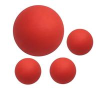 Générique Squash Ball Beginner - Outdoor Sports Bouncing Ball | 4X High Elasticity Small Squash Balls for Kids | High Visibility Outdoor Sports Rubber Hollow Professional Player Training