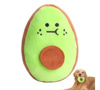 Générique Squeaky Avocado Toy - Plush Dog Chew | Interactive Pet Gift