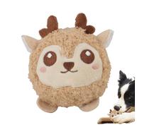 Générique Squeaky Dog Balls, Funny Animal Dog Ball for Puppies with Squeaky Sound, 3.54x3.54in Plush Design Puppy Training Aid, Perfect for Home, Pet Room, and Bedroom Fun