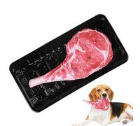 Générique Squeaky Dog Chew Toy - Steak Shaped Interactive Pet Toy | Durable Oxford Cloth Chew-Resistant Design | Puppy Fetch Play Toys for Medium Large Dogs, Tooth Grinding