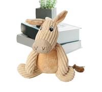 Générique Squeaky Dog Chew Toys, Soft Plush Puppy Teether, Donkeys-Shaped Design for Fun and Training, Sturdy Pet Supplies, Interactive Plush Chewing Toy for Playtime and Health