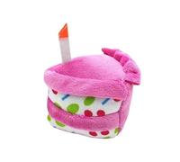 Générique Squeaky Dog Toys, Birthday Cake Dog Toy, Teething Chew Toy, Plush Sound Toy, Sturdy Puppy Chew Toy, Indoor Outdoor Use, Perfect for Fun and Interactive Play
