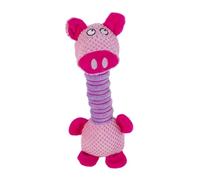 Générique Squeaky Dog Toys - Long Neck Plush Tiger Pig Interactive Dog Toy