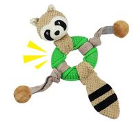 Générique Squeaky Jouets pour Petits Chiens - Corde à mâcher en Peluche avec Design Animal - Jouet canin en Peluche à Forme Animale - pour Jardin pelouse Parc Camping extérieur intérieur