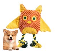 Générique Squeaky Owl Toy, Tough Plush Dog Toy, 8.66x8.66in Interactive Chewing Device, Authentic Puppy Plaything, Engaging Pet Training for Aggressive Breeds Pets