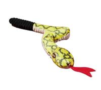 Générique Squeaky Plush Dog Toy - Soft Safe Material, Snake Chewing Doll, Interactive Crinkle Sounder, Mental Enrichment Puzzle, 40cm Small Breed Green Snake | for Anxious Pets & Indoor Play