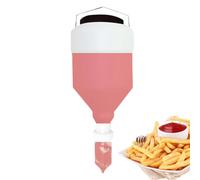 Générique Squeeze Bottles for Sauces - Hangable Dressing Dispenser | 5.5L Leakproof Bottle | Large Capacity, Refillable, for Salad Dressing Ketchup, Restaurant BBQ Home Kitchen