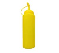 Générique Squeeze Squirt Condiment Bottle | Reusable Plastiic Sauce Seasoning Bottles | Squeezy Squirrt Bottless for Ketchup Hot Sauces Oil with Funnel, Sticker Lable
