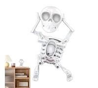 Générique Squelette Dansant Jouet - Figurine Squelette Mécanique à Remontoir,Jouet Crâne Mécanique Halloween, Décoration Bureau pour Ados Garçons Filles Femmes Hommes