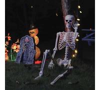Générique Squelette d'halloween 2 pcs Blanc 85 cm PVC Maison & Jardin Décorations Décorations de Noël & saisonnières (Poids 1.35KG)