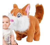 Générique Squirrel Stuffed Animal, Electric Plush Toy, Interactive Walking Feature, Soft Comforting Doll Toy for Kids Playtime, Gifting, Bedroom Décor, 7.48x3.15x6.1 inches, 130g