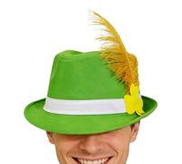 Générique St Patricks Top Hat, Irish Shamrock Costume, Green Hat With Decorative Buckle For Men And Women, Soft Fabric, Holiday Celebration Accessory, Perfect For Party Photo Booth, School Play