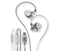 Générique ST2 Pro Ecouteur Filaire USB C, IEM Ecouteurs Intra-Auriculaires - DAC Type-C HiFi, Double Pilote Dynamique 10 mm, Puce ESS ES9218AC Pro, Microphone HD, Contrôle en Ligne