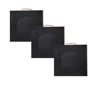 Générique Stabilisateurs de Grue - Lot de 3 stabilisateurs antidérapants pour cric de remorque, Patins de nivellement empilables et incassables avec poignée, 50 x 50 x 6 cm