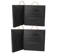 Générique Stabilisateurs Portables Robustes - Lot de 4 Patins de stabilisateur de Train d'atterrissage, Blocs de nivellement empilables avec poignée en Corde (50 x 50 x 5 cm) pour caravanes