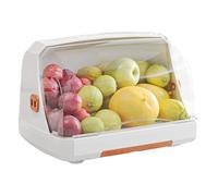 Générique Stackable Bottle Organizer, Babys Storage Case, Removable Tray with Drain Feature, Transparent Lid Box, Kitchen Countertop Storage with Compact Design, Cup Holder for Nursery and Bathroom