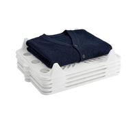 Générique Stackable Clothing Racks - Five Piece Interlocking Shirt Folding Boards and Dividers | Lazy Fold Space Saving Wardrobe Organizer for T Shirts Jeans Sweaters